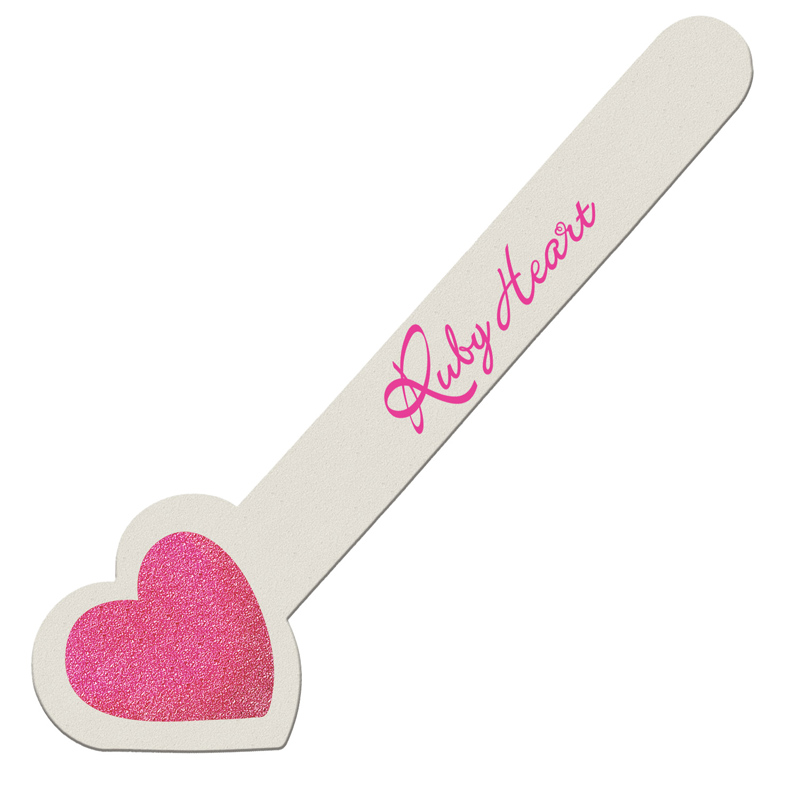 Horizontal Heart Emery Board