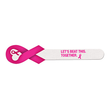 Ribbon Emery Board for Breast Cancer Awareness